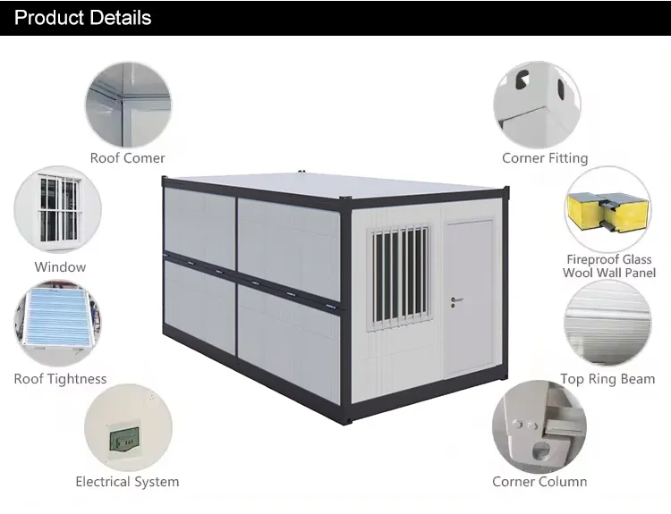 40ft Glamni X folding container house stable steel frame for harsh climates