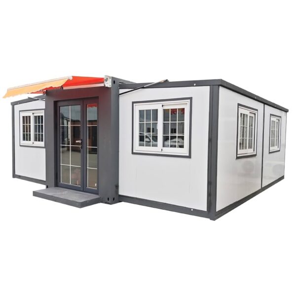 Double Wing Folding Expandable Container House 20 Feet 40 Feet Approach