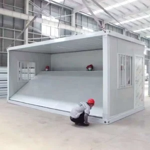 Eco-minded resort expansions 20ft Glamni Z foldable container house dual layer