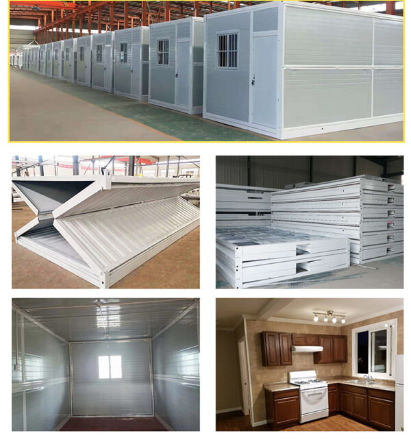 Fast build 40ft Glamni X folding container house pop up event solutions