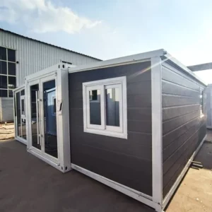 40ft Glamni Z foldable container house suits easy expansions in luxury glamping